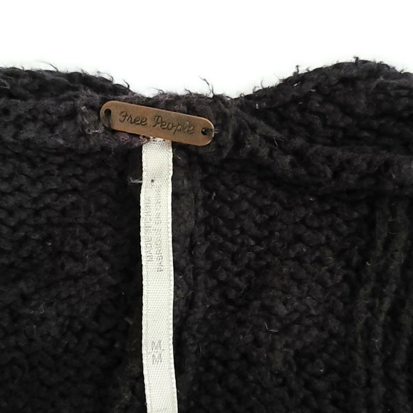 Free People Cable Knit Sweater Poncho Medium - Picture 9 of 9